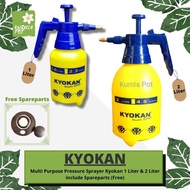 KYOKAN Sprayer 1 Liter and 2 Liter Multipurpose Water Pump Bottle - 1 Liter