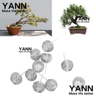 YANN 10pcs Gardening Fertilization Baskets, Small Plant Stainless Steel Bonsai Baskets, Automatic Wi