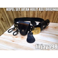 original kopel Jatah kulit asli satpam security/kopel set satpam kulit asli