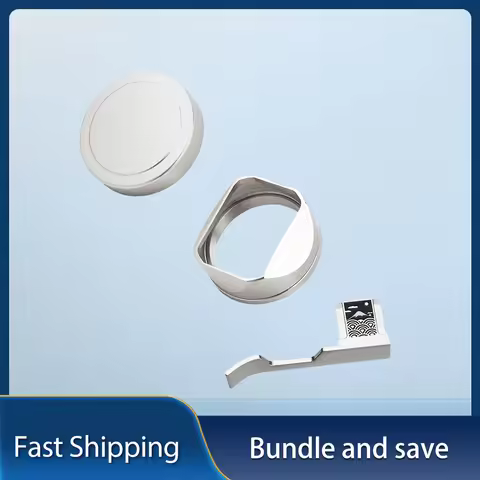 Square Metal Camera Lens Hood Thumb Up Grip Kit with Cap for Fujifilm Fuji X100VI X100V Hot Shoe Cov