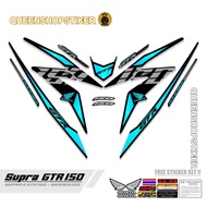 SUPRA STRIPING GTR 150 MOTIF 74 SUPRA VARIATION STRIPING/ GTR VARIATION MOTORCYCLE STICKER/ SUPRA ST