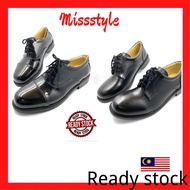 Kasut Lelaki kulit hitam kasut kilat lelaki kerja awam kasut potong kasut formal men’s working shoes