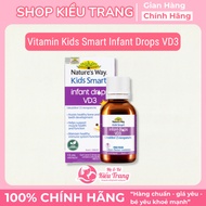 Vitamin D3 Drops Nature's Way Kids Smart D3 Vegan Organic Vitamin D Supplement for Children 13ml