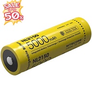 ถ่านชาร์จ Nitecore 21700 5000mAh 3.7V (NL2150) แพค 1 ก้อน ของแท้ #ถ่านชาร์จ aa #ถ่านชาร์จ 18650 #ถ