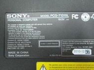 台中筆電維修：索尼SONY PCG-71315L 潑到液體不開機,時開時不開,會自動斷電,畫面變暗,顯卡故障機板維修