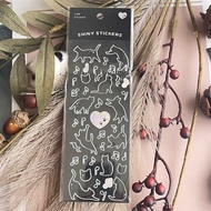 wd 0406 Laser Sticker Cat Planet Bunting Balloon