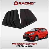 [LOCAL SELLER] Perodua Axia Mustang 3D Side Louver Rear Triangle Window Cover Protector Axia