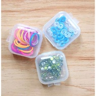 G7 Combo of 10 compact, convenient transparent plastic jewelry boxes GARIN