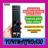 YM30 REMOTE REMOT LED JUNDA 801 COCOK DI CHANGHONG REALME SMART TV