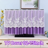 TV Cover 55 Inch 65 Inch TV dust cover 32inch 42inch lcd tv cover lace cloth fabric curtain hanging 