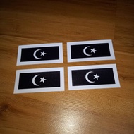 Negeri Terengganu Malaysian State flag sticker inkjet