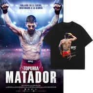 Baru Baju Lengan pendek Ilia Topuria-Champion King Graphic Printed Tee Short-Sleeved T-Shirt S-5XL #