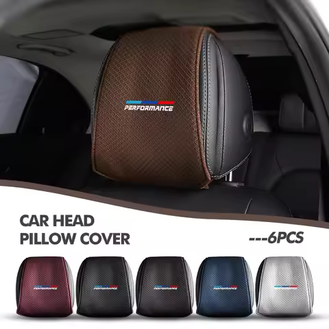 Car Universal Ice Silk Headrest Dustproof Cover Interior Accessories Seat Protector For BMW 1 3 5 Se