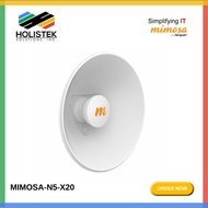 Mimosa 4.9-6.4 Ghz Modular Twist on Antenna 20 dBi Dish for C5x (N5-X20) | Holistek