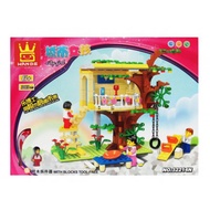 Mainan Balok Susun WANGE 32214N Tree House City Girl / Mainan Balok Susun Brick Toys