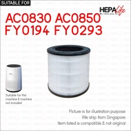 Philips AC0830 AC0850  FY0194 FY0293 Compatible Replacement Hepa Carbon Filter - Hepalife
