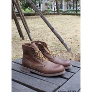 Goody Cork 8111 Replica Hand-Sewn Leather Shoes Martin Retro Paratrooper Boots Ami Khaji Motorcycle 