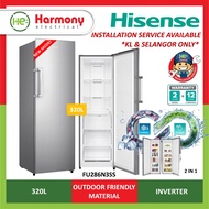 HISENSE FU286N3SS 320L Upright Freezer I 2 In 1 Fridge / Freezer / Penyejuk Beku Inverter