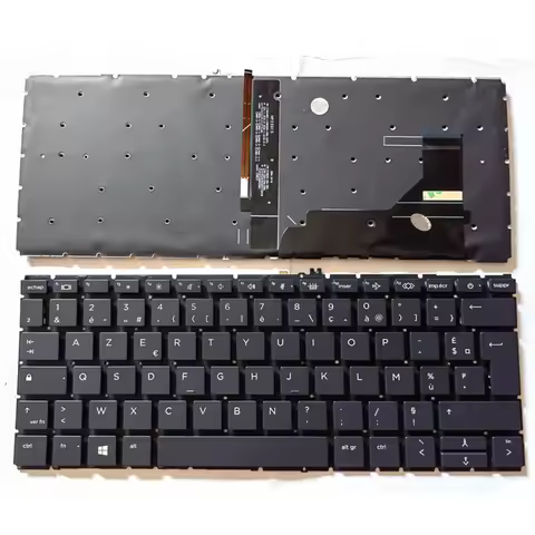 French Backlit Azerty keyboard for HP ELITEBOOK 830 G7, 830 G8, 835 G7, 835 G8, 730 G7 ,730 G8 ,735 