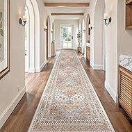 zesthome Washable Runner Rug 2.5x16 - Stain Resistant Entryway Rug,Ultra-Thin Kitchen Rugs, Anti Sli