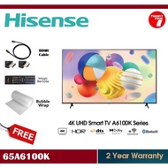 [ Delivered by Seller ] HISENSE 65" inch A6100K Series 4K Smart UHD TV / Television 电视 (65") 65A6100K