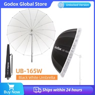 Godox UB-165W 65in 165cm Parabolic Black White Reflective Umbrella Studio Light Umbrella with Diffus