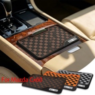 Checkerboard Multipurpose Car Phone Holder Dashboard Car Anti Slip Mat Kereta Tahan Panas For Mazda 