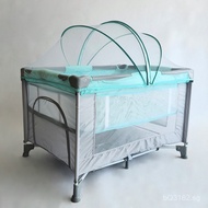 Foldable Detachable Two-layer Bed Play Bed Multi-functional One-click Diaper Mosquito Net with Play 