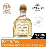 Patron Reposado Tequila - 750ml / 75cl, 40% ABV - Spirit Aged in American, French and Hungarian Oak 