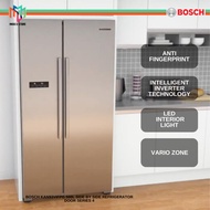 Bosch KAN93VIFPG 560L Side by Side Refrigerator Door Series 4 Stainless Steel Fridge (Anti-Fingerpri