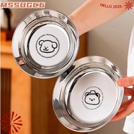 MSSUGYL Mini Plates, 304 Stainless Steel Reusable Round Plates,  14/16CM Tableware Shockproof Childr