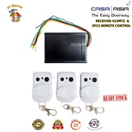 Autogate 2CH Casa Asia Remote 433mtz ( Receiver / Remote Control ) - - READYSTOCK