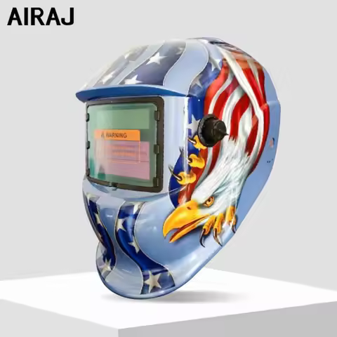 Welding Helmet Flame Resistant Function Protection Welding Mask with Glass Lens Automatic Darkening 