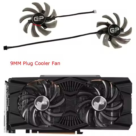 2Pcs/Set,FDC10H12S9-C,GPU Video Cards Fan,Graphics Cooler,For EMTEK RTX 2070 RTX2070 STORM X DUAL