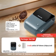 Niimbot เครื่องพิมพ์ฉลาก B31/B1 B21PRO/สติกเกอร์ชานมถ้วยกาแฟสติกเกอร์กันน้ำใสสำหรับเครื่องดื่มโลโก้ส