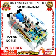 PAKET Amplifier 2U SOCL 506 TEFF Protector PCB Fiber Plus Heatsink 2U 20CM