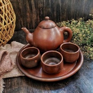 POCI SET + EXTRA PACKING TEAPOT SET TEA SET/ CLAY/ EARTH/ CERAMIC/ WEDDING GIFT/ BIRTHDAY GIFT/ / na