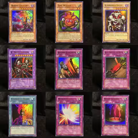 Proxy 9Pcs YUGIOH Metal Raiders(MRD) 1ST Cards Summoned Skull Mirror Force Change Heart Solemn Judgm