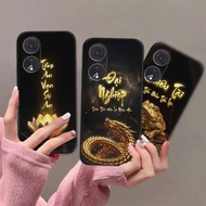 Oppo Reno 8T / Reno8 T 4G 5G case with calligraphy for peace of mind, fortune, and meaning