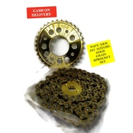 WAVE/XRM GOLD CHAIN SET (34T+14T) 428