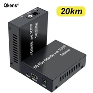 1080P 3km HDMI ไฟเบอร์ขยายผ่านสายไฟเบอร์ออปติก TCP / IP SC VS 20km HDMI ไฟเบอร์ออปติก Extender ชุดส่