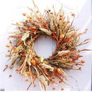 Autumn Harvest Wreath Grain Door Decoration Wall Decoration Hanging Decoration Source24Inch/62cm Sen
