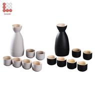 [Lovoski] Japanese Sake Set, Sake Drinks, Craft Gifts, Creative Sake Bottle, Sake Cup Set, for Cabin