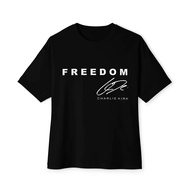 "Charlie Kirk Signature T-Shirt – Classic Conservative Style"