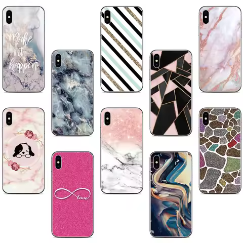 Marble Skin Phone Case For Sony Xperia 10 5 1 II III IV V 2023 XZ5 XZ4 XZ3 XZ2 XA2 Plus XA3 Ultra L4