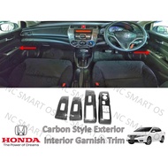 Honda City GM2 GM3 TMO 2008-2013 Power Window Carbon Interior Cover Trim