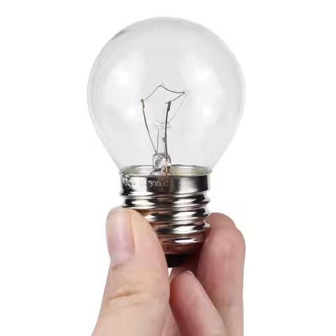 6 PACK G45 Golf Ball Mini Globes Round Light Bulbs 40 Watt E27 Small Appliance Replacement Incandesc