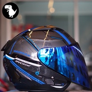 GRACSHAW DOUBLE VISOR HELMET🇲🇾 GEOMAX ENFORCE BLUE