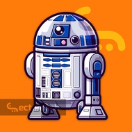 R2-D2 Chibi A - Star Wars Vinyl Waterproof Car Sticker by EctoMesh