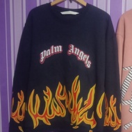 crewneck palm angels flames